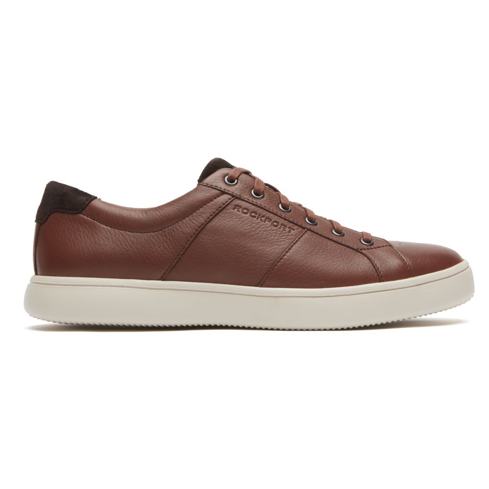 Rockport Men's Jarvis Lace-To-Toe Sneakers - Cognac - USA (4596CLPON)